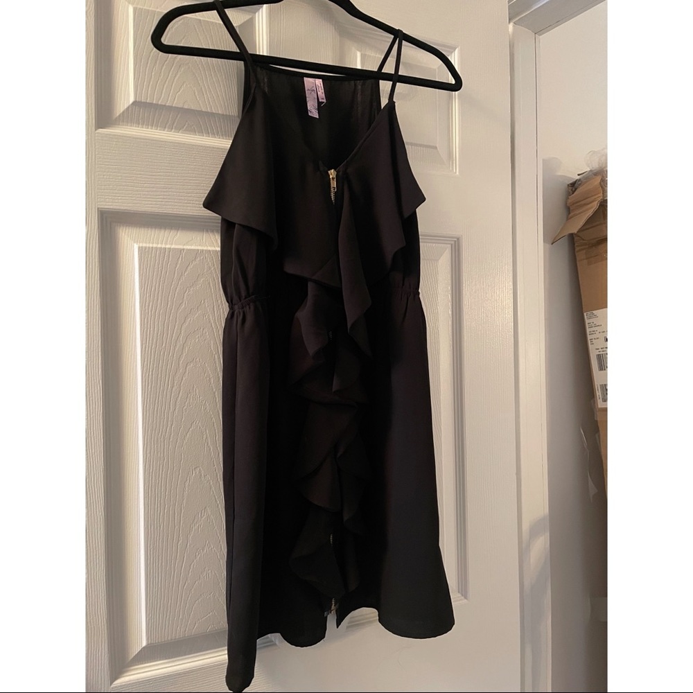 Little Black Dress with Ruffles